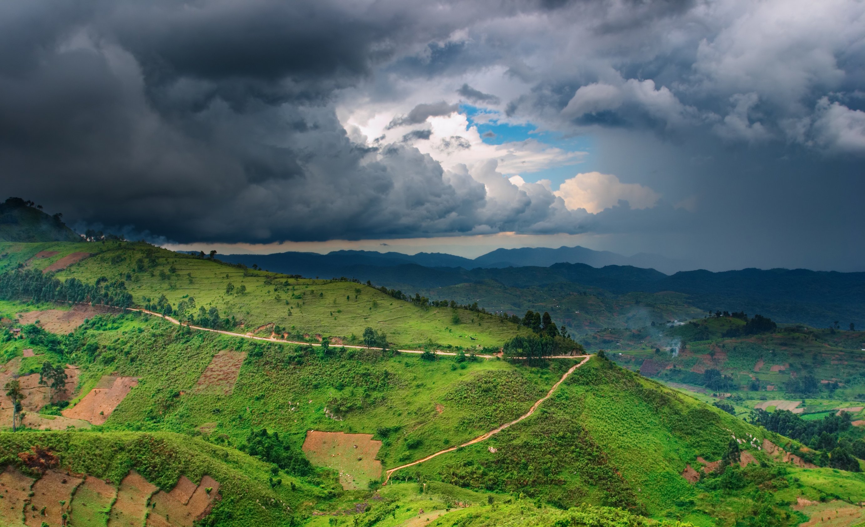 African Landscape During Rainy Season